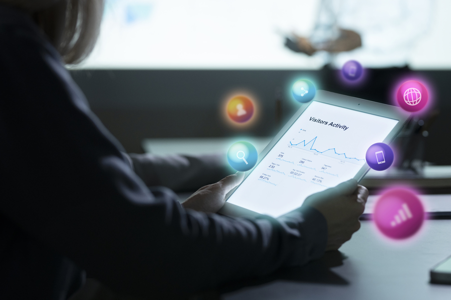 a content creator or social media manager analysing social media metrics for building the strong brand presence