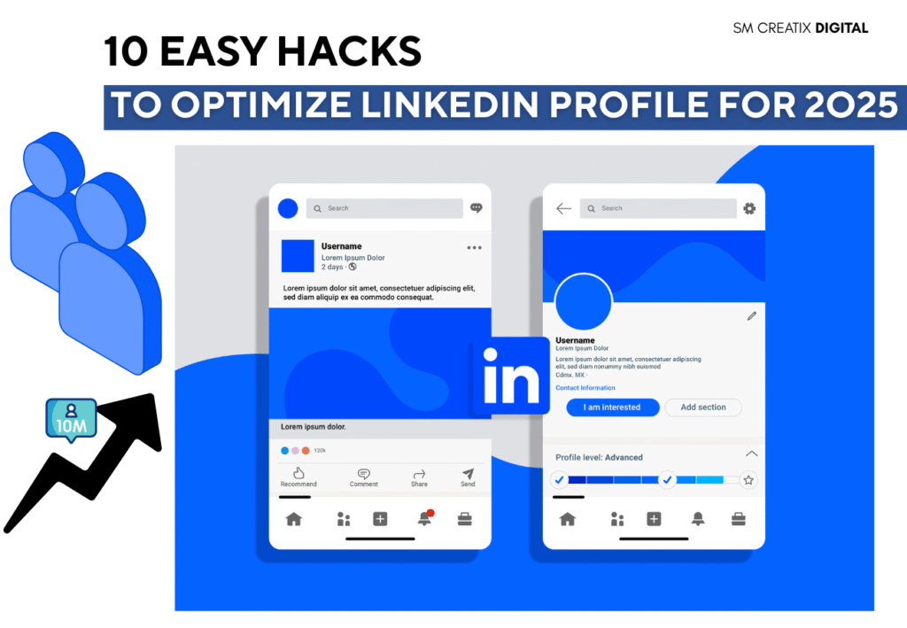 this is a blog post image header of featuring the headline of the blog post along with the image of linkedin accounts.