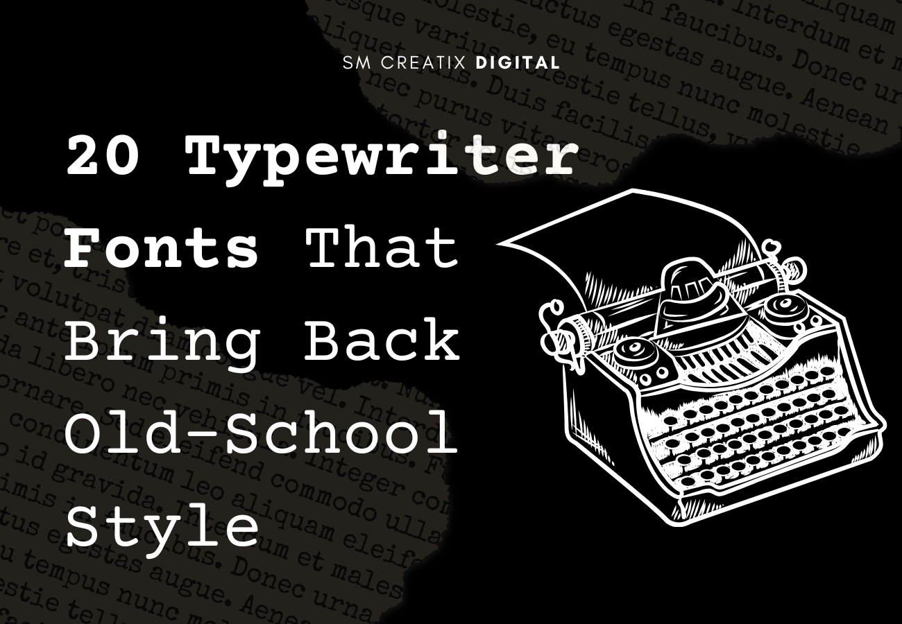 20 Typewriter Fonts That Bring Back
Old-School Style
