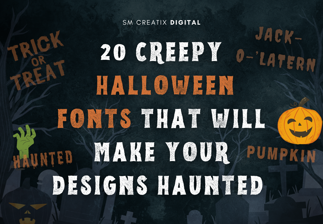 20 Creepy Halloween Fonts that Will Make your Designs Haunted