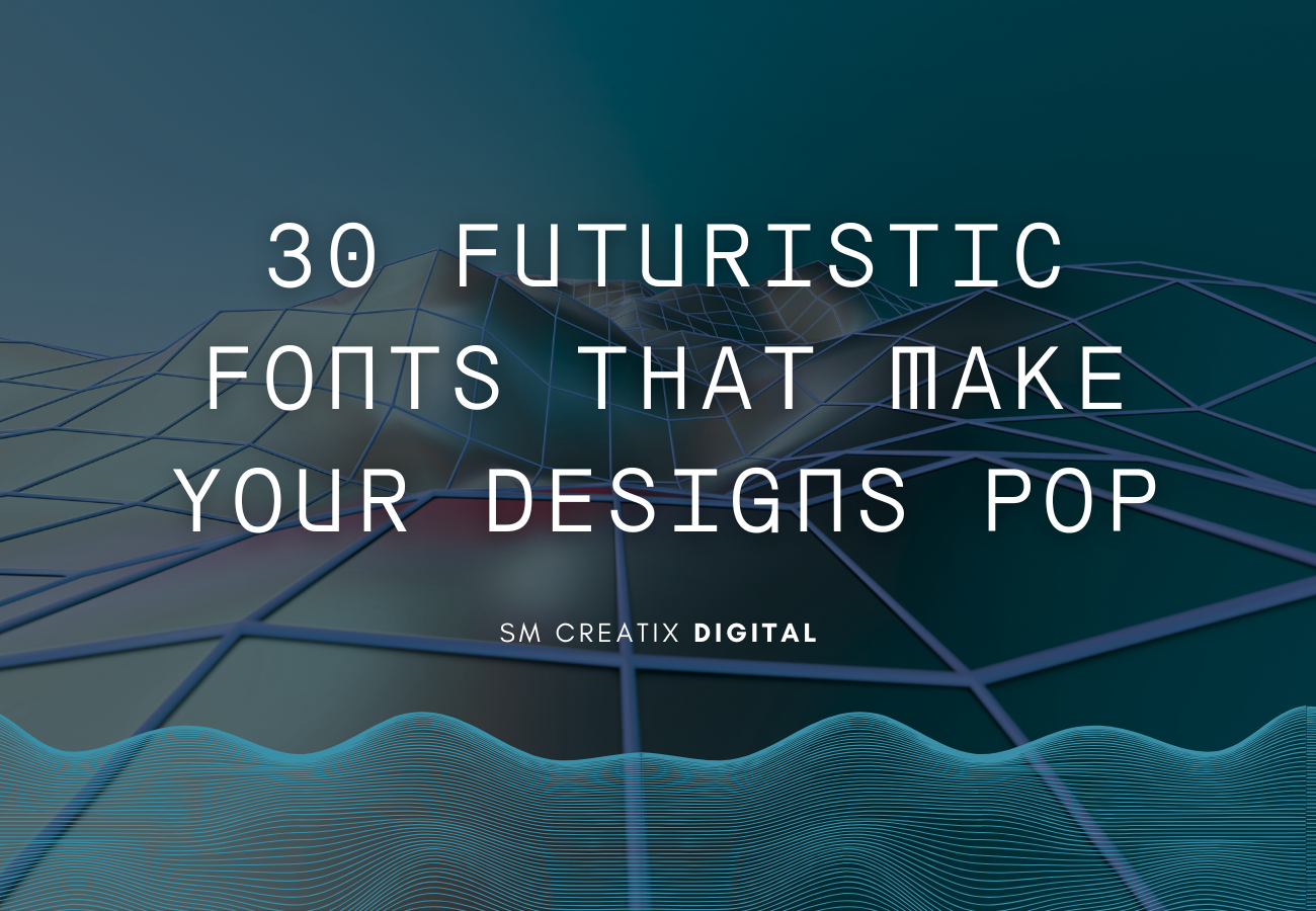 30 Futuristic Fonts That Make Your Designs Pop